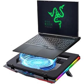 Cooling Pad for Razer Blade 17 16 15 14 Pro 17 Gaming Laptop, Laptop Cooler with Ultra Powerful Booster Turbo Cooling Fan Can Fast Cooling,RGB Light Mode,Adjustable Speed, Touch Control
