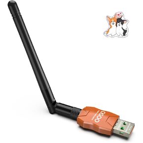 Class 1 Long Range Bluetooth Adapter for PC, QGOO USB Bluetooth Adapter for PC 5.3+EDR, Bluetooth Dongle Bluetooth Receiver Support Windows10/8.1/8/7（orange-053）