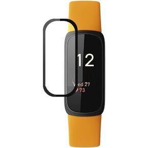3 Pieces 3D Curved Edge Screen Protector Compatible with Fitbit Inspire 3 Smart Watch Soft HD Transparent TPU Protective Film [Full Cover][Touch Sensitive][Anti-Scratch]