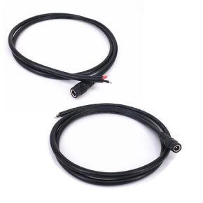 2pcs 3.28FT DC Power Pigtails Cable DC 5.5MM x 2.1MM Female Plug to Bare Wire Open End Power Wire Supply Repair Cable, Barrel Connector Pigtail for CCTV Security Camera LED Strip Light 5V-24V Adapter