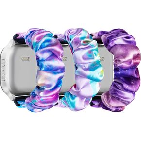3 Pack Scrunchie Bands Compatible with Gizmo Watch 3 2 1, Gabb Watch 3e 3 2 1 and SyncUP Watch 2 1, Solo Loop Cute Soft Elastic Replacement Bands