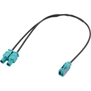 Anina Antenna Adapter for VW Audi Skoda Seat Aftermarket Radio Stereo Aerial Adaptor Cable Y-Antenna Adaptor Fakra (Z) Socket Double Fakra Plug Cable for MFD2 MFD3 RNS300 RNS310