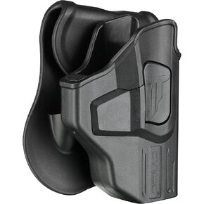 CYTAC OWB Holster for Glock 42 - Index Finger Released | Adjustable Cant | Autolock | Outside Waist Band Carry | Silicone Pad Paddle | Matte Finish -Right Handed