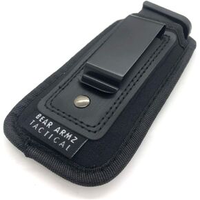 Universal IWB Magazine Holster | American Company | Mag Pouch Compatible with Glock 17 19 43 Sig P320 S&W M&P Shield | 6-21 Round Pistol Mags 9mm .40 .45 | Gun Ammunition Holsters | Handgun Ammo
