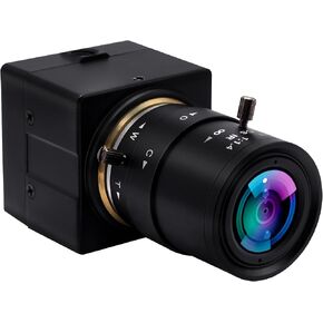 5 Megapixel Webcam Full HD 1944P USB Camera with Wide Angle 2.8-12mm Varifocal Lens Aptina MI5100 USB Cameras,Plug and Play USB 2.0 Computer Camera for MAC/Windows/Linux/Raspberry