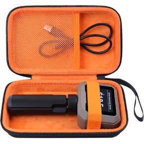 Carrying Case Compatible with Garmin Xero C1 Pro Chronograph, Garmin Xero C1 Pro Travel Storage Bag with Extra Space for Charging Cables, Power Bank(Carrying Case Only) (S-Orange)