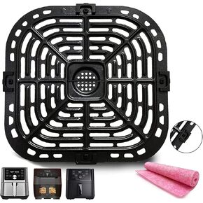Air Fryer Crisper Plate for Instants Vortex Plus 6 Quart Air Fryer, Premium Nonstick Air Fryer Grill Plate Pan Insert Grate Grid for Instants Vortex 5.7QT 6QT Air Fryers, Dishwasher Safe
