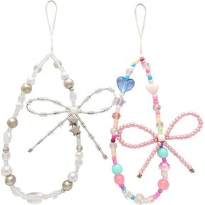 2pack Y2k Phone Charms, Cute Camera Strap, Phone Lanyard Charms For Phone Case, Phone Wrist Strap For Women, Phone Keychain Decoration For Bag Wallet Airpods