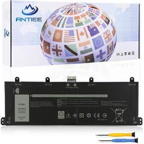 ANTIEE 9F4FN Laptop Battery Replacement for Dell Latitude 7320 Detachable T04H T04H001/Dell Ins-piron 14 3420 Series Notebook 09F4FN 2VKW9 8PK6G 2ICP4/79/112 2ICP4/79/111 40Wh 5000mAh 7.6V 2-Cell