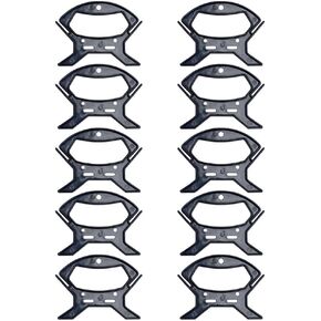 DOITOOL 10pcs حبل الحبل الحبل اللاحق ويندر حبل منظم الحبل المظلة ويندر من أجل ، حبل ، خيوط ، خط الصيد ، يمنع تشابكات الارتداد والكرات ، L ، 13x9.9 سم ، أسود ، أسود in Kuwait
