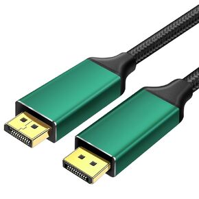 16K DP 2.1 Cable 6.6 Feet 80G 4k 240hz 5k 240hz 8k 120hz kvm Switch 2 Monitors 2 Computers displayport Cable 4k 240 hz dp kvm Switch Cable 4k 240hz kvm Switch dp Cable 4k 240hz (3 * 1)