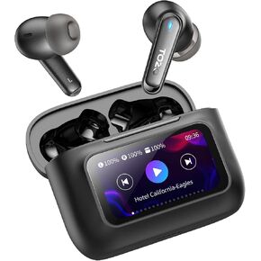 TOZO ColorPods Wireless Earbuds with Touch Screen Active Noise Cancelling Ear Buds 4 Mics ENC Clear Call Deep Bass in Ear Bluetooth 5.4 Headphone Long Playtime IPX6 Waterproof 32 EQs via APP