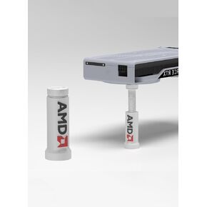 Adjustable GPU Holder, for AMD Setups, White – Tool-Free, Anti-Vibration Support Stand for Stable GPU Performance, Prevents GPU Sag, Protects Motherboard – Easy Height Adjustment