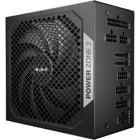 كن هادئاً! منطقة الطاقة 2 1000W ATX 3.1 PSU | 80 زائد و cybenetics الكفاءة البلاتينية | صفر دورة في الدقيقة منخفضة الإسلام الضوضاء | PCIE 5.1 ​​جاهز | أسود | BP008US