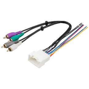 RED WOLF Car Wiring w/RCA Plug Amplifier Integration Harness for for 2001-2007 Toyota Highlander 2002-2006 Camry Lexus ES 330 2002-2006 Retain OE Amplifier System Install Wire Cable