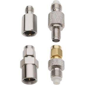 4 Type Set SMA to FME 4G Antenna Adapter Coaxial Adapter Kit Suitable for FPV Antenna Extension Cable Coaxial Cable CCTV WiFi Radio