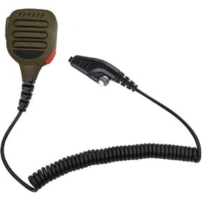 Two Way Radio Shoulder Mic Remote Speaker Microphone with 3.5mm Audio Jack for Kenwood Nexedge Viking nx200 nx300 nx5200 nx5300 nx 3220 5300 tk2180 vp600 Walkie Talkie (Coffee), RE029