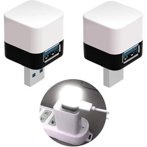 OCEANLOVE USB Night Light Touch Control Dimmable with USB A 3.0 Female Port for PC,Laptop,HUB,USB-A Charger, Power Bank and More