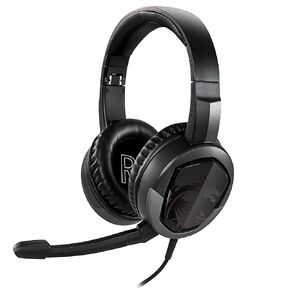 MSI IMMERSE GH30 V2 Gaming Headset - Lightweight & Foldable Design, 40mm Neodymium Drivers, Laptop, Detachable Mic, Inline Controls, 3.5mm Jack Connector & Y Cable Splitter - Wired