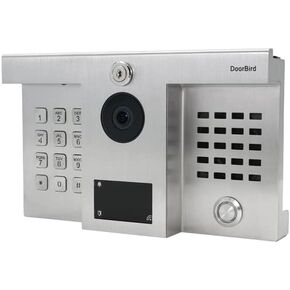 DoorBird IP Video Door Station D1812, Hybrid Upgrade for installations of DoorKing 1812 Classic and Plus, Stainless Steel V2A, Brushed