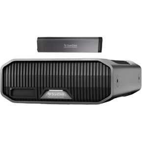 SanDisk Professional G-Drive Hard Drive with USB-C 10GBPS Interface (22TB) Bundle Pro-Blade SSD Mag (2TB) (2 Items)