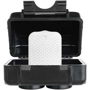 Weatherproof Magnetic Case for GPS Tracker - for use on Vehicles, Trailer, Key Holder Under Vehicles. Anti-car Thief Weatherproof Heavy Duty Twin Magnets, Secure and Discrete (Tracker not Included)