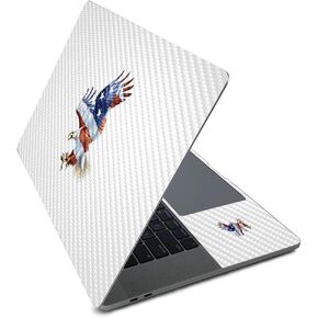 MightySkins Carbon Fiber Skin for Apple MacBook Pro 16" (2020) - American Eagle | Protective, Durable Textured Carbon Fiber Finish | Easy to Apply, Remove, and Change Styles | Made in The USA