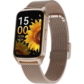 Smart Watch Health Fitness Tracker مع معدل ضربات القلب 24/7 ، شاشة نوم الأكسجين في الدم ، 110+ أوضاع رياضية ، عداد الخطى خطوة السعرات الحرارية IP68 (الذهب ، 1.57)