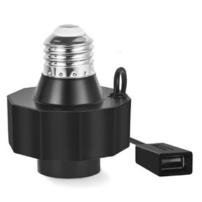 Light Socket Outlet Adapter for Outdoor Security Cameras, Compatible with Wyze Cam Pan v3, Blink Mini, LED Strip Lights, Works with Smart Bulbs, 5V 1.5A
