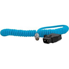 KONDOR Blue Compatible with RED Komodo, Coiled D-Tap to Female LEMO 2-Pin