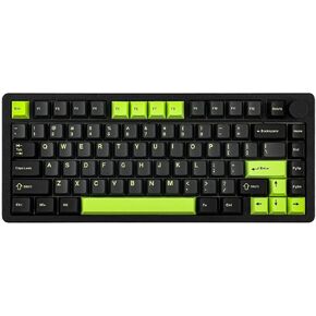Blade75 Wireless Aluminum Mechanical Gaming Keyboard, Gasket Creamy Keyboard, BT5.0/2.4GHz/USB-C Hot Swappable Custom Keyboard with Knob, RGB Backlit, NKRO for Win/Mac/Games/Office (Black)