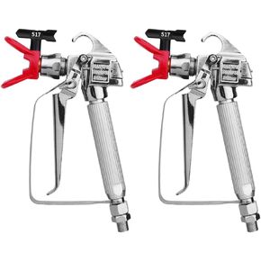High-Pressure Airless Spray Gun - 3600 PSI, with 517 Tip Swivel, for Pump Sprayer Parts and Accessories, Compatible with Airless Paint Sprayers (2 pcs)