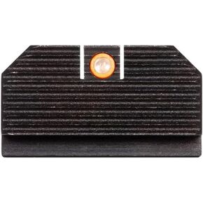 Night Fision Optics Ready Stealth .290-.313 Night Sight Set Compatible with Glock 17/19/34, Orange Front Ring, Blank Rear Sight