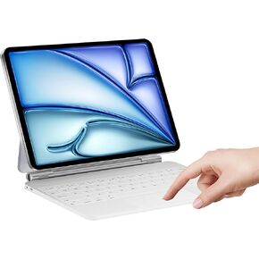 HOU for IPad Air 13 2024/Pro 12.9 Keyboard Case: Magnetic Floating Magic Keyboard for iPad Air 13 inch/Pro 12.9 inch(6th, 5th, 4th, 3rd Gen), Precision Multi-Touch Trackpad,Bluetooth Wireless Backlit