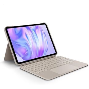 حالة لوحة مفاتيح Logitech Combo Touch لـ iPad Air 13 بوصة (أحدث طراز) (رقاقة M2) ، لوحة مفاتيح قابلة للفصل ، لوحة التتبع ، الرمال in Kuwait