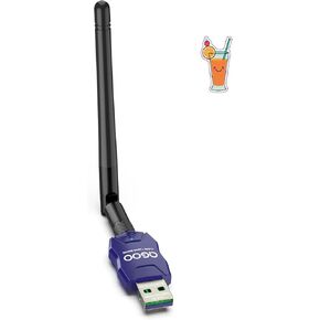 Class 1 Long Range Bluetooth Adapter for PC, QGOO USB Bluetooth Adapter for PC 5.3+EDR, Bluetooth Dongle Bluetooth Receiver Support Windows10/8.1/8/7（blue-154）