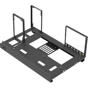 ATX PC Test Bench Open Air Frame Computer Case, Desktop Chassis Stackable Rack Stand, Cold Rolled Sheet Case Bare Overclocking, Support Vertical or Horizontal Placement, Supports ATX Motherboards