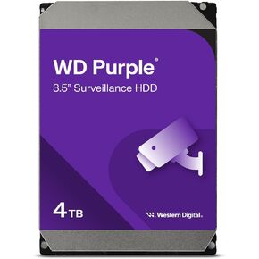 Western Digital 4TB WD Purple Surveillance Internal Hard Drive HDD - SATA 6 Gb/s, 256 MB Cache, 3.5" - WD43PURZ (Renewed)
