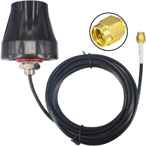 4G LTE SMA Male Antenna with 3M Injection Molded RG58 Cable for Cellular Trail Camera Covert Spartan Spypoint Stealth Tactacam Reveal SEHMUA Muddy Wildlife Hunting Game Cam Security Camera