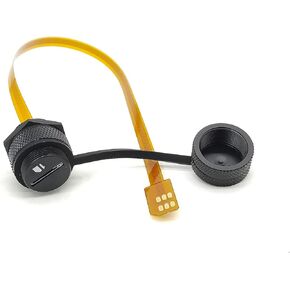 IP67 Waterproof Micro SIM Card Extension Cable, Male to Female Extender 0.3 Meter for Industrial Equipment Testing, Car Navigation, Surveillance, Sound Systems, LCD Displays, Cameras, Laptops