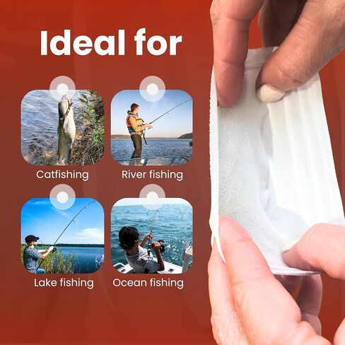 Granny's Panties Nylon Bait Holder for Fishing - Bait Bag Secures Bait on Hook, Prevents Bait Loss to Small Fish & When Casting - Fishing Bait Holder for All Bodies of Water - Made in USA - 6-Pack in Saudi Arabia