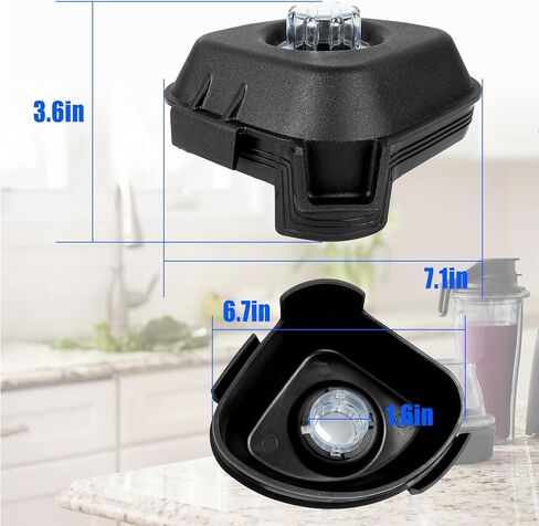 15985 Blender Lid with Plug, Replacement For Vitamix Lid Advance Container 48 Oz & 32 Oz Lid, Fit for Vitamix Quiet One, VM0145, Drink Machine, BarBoss Advance Blender Top Lid in Kuwait