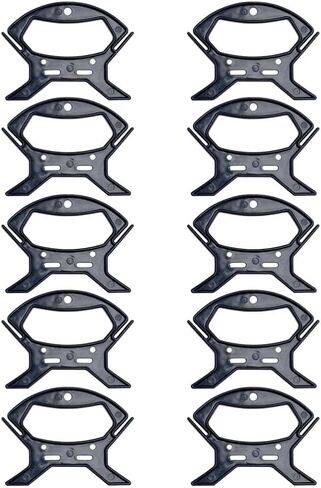 DOITOOL 10pcs حبل الحبل الحبل اللاحق ويندر حبل منظم الحبل المظلة ويندر من أجل ، حبل ، خيوط ، خط الصيد ، يمنع تشابكات الارتداد والكرات ، L ، 13x9.9 سم ، أسود ، أسود in Saudi Arabia