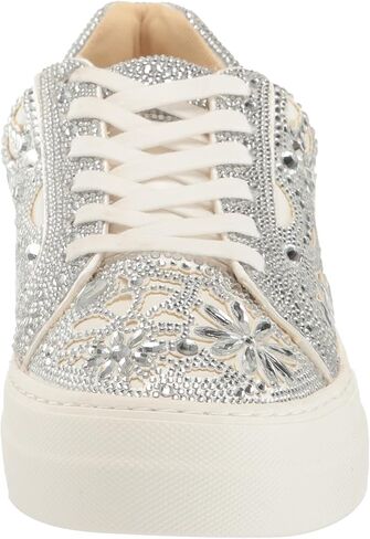 Betsey Johnson Women's Reily Sneaker, Light Gold, 11 in Saudi Arabia