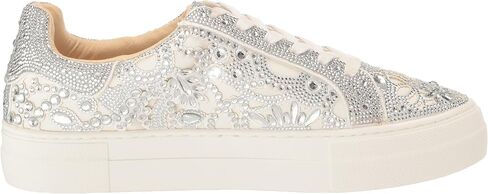 Betsey Johnson Women's Reily Sneaker, Light Gold, 11 in Saudi Arabia