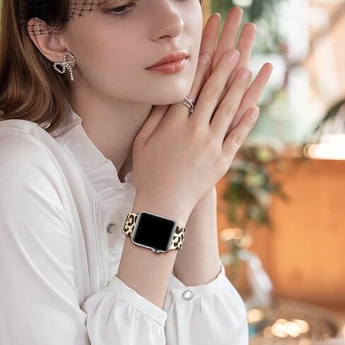متوافق مع Easuny مع Watch Band 38mm 40mm 41mm 42mm 44mm 45mm 49mm للنساء ، والفراشات طباعة Silicone Silicone Floral Fadeless Wristband Sport Sert in Kuwait
