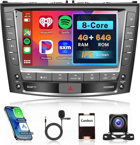 8Core 4G+64G CAR CAR STEREO CARPLAY FOR LEXUS IS250 IS300 IS350 2006-2012 in Saudi Arabia