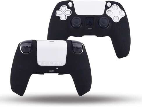 Grips متوافقة مع الجلد PS5 وحدة تحكم ، قبضة السيليكون لـ PlayStation 5 وحدة تحكم الغطاء المضاد للانزلاق لوقاية وحدة التحكم PS5 -pack2 مع 8pcs pro thumb grips -black camoublue in Kuwait