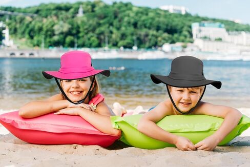 Kids Sun Hat for Girls & Boys with UV Protection- Toddler Beach Hat for Fishing Safari Play Hat (2-14 Years) in Saudi Arabia