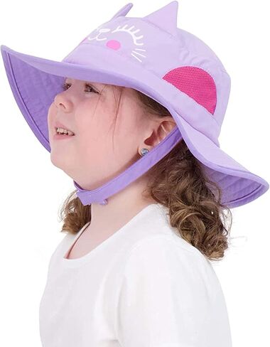 Kids Sun Hat for Girls & Boys with UV Protection- Toddler Beach Hat for Fishing Safari Play Hat (2-14 Years) in Saudi Arabia